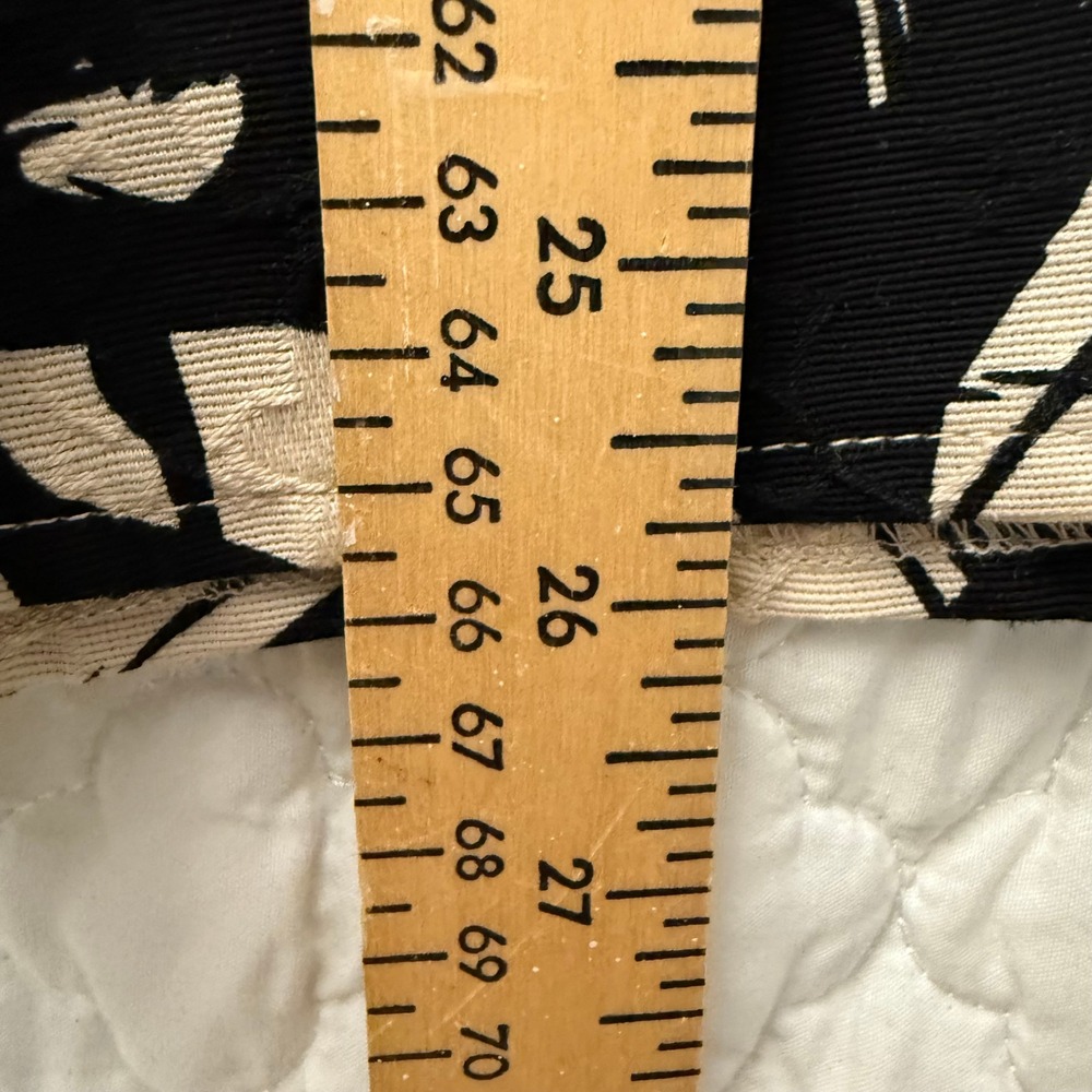 Kim Rogers Blackβ and Cream Floral A-Line Skirt Size 10 - Picture 4 of 7